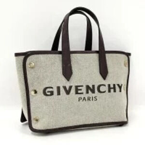 GIVENCHY canvas tote bag Burgundy Red